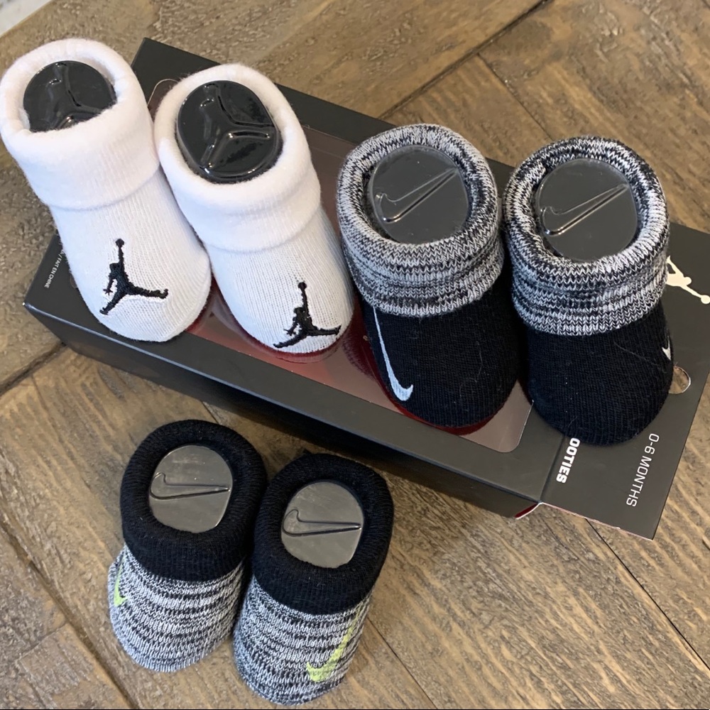 Bundle of Jordan and Nike new born booties